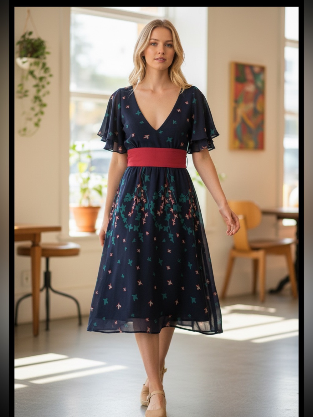 👗Fossil v neck dress ( part of 3 for $25 promo)